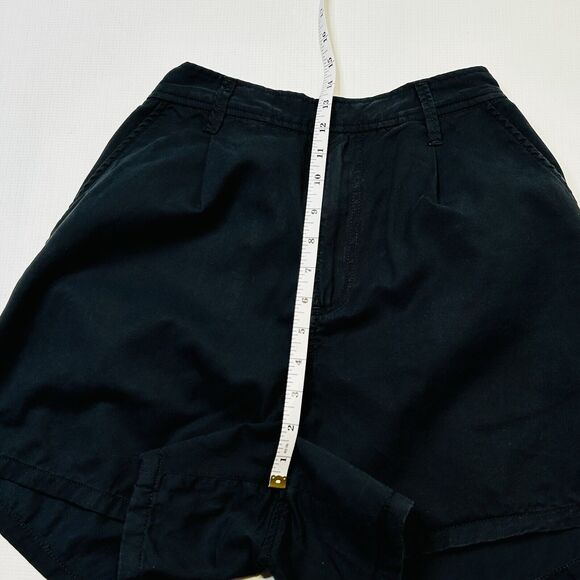 Good American A Line Drapey Trouser Short Size 2 Black 25”x4” 90s Y2K Pleated - Picture 12 of 14